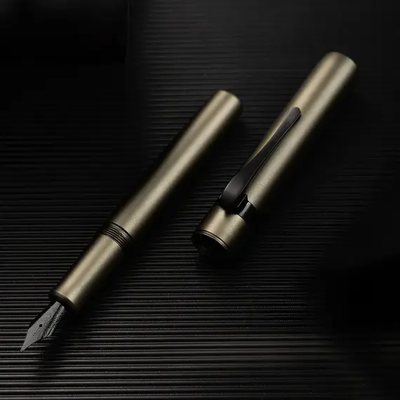 Hongdian M2 Fountain Pen Mini Black Forest Metaverse Design EF F Nib School Office Supplies Writing Stationery High Quality Gift