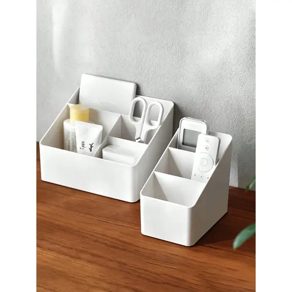Dormitory living room desktop storage box plastic office cosmetics finishing box remote multi-function finishing storage box bat