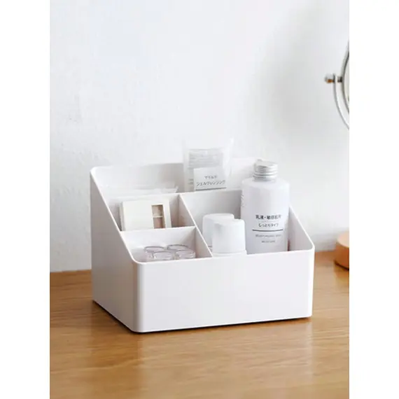 Dormitory living room desktop storage box plastic office cosmetics finishing box remote multi-function finishing storage box bat