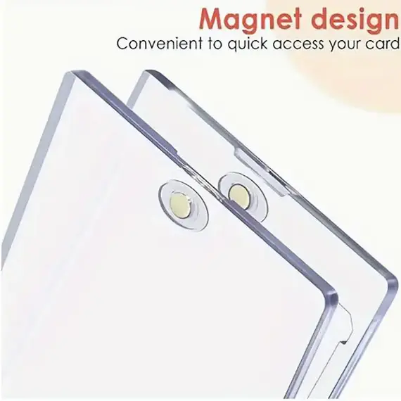 HD Magnetic Card Holder 35Pt for Trading Baseball Card Protector Case Clear Magnet Top Loaders for Korean Kpop Idol Photo Cards