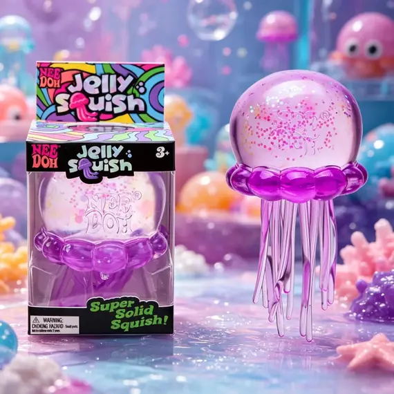 Squishies Nee Doh Jellyfish  Squish Toy Fidget Toy, Water Sensory Soft Jelly Squeeze Stress Relief Fidget Toy Squeeze Blind Box
