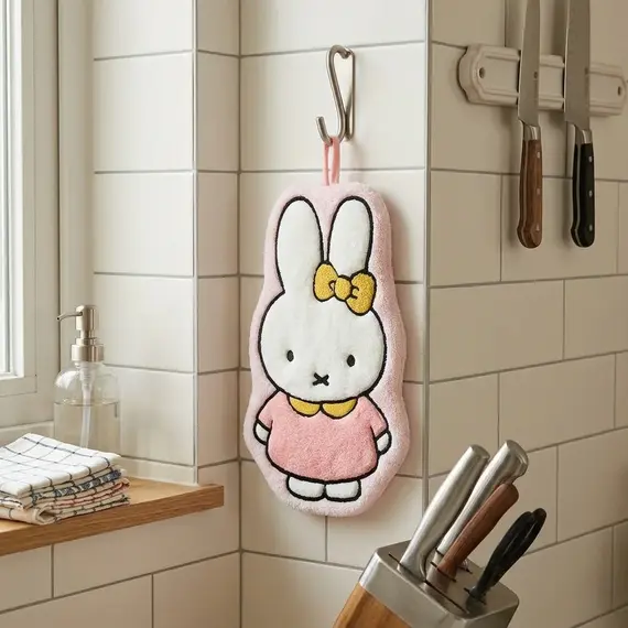 1/3 Pcs Cute Miffy Hand Wipes Thickened Toilet Bathroom Cartoon Handkerchief Gift Hand Wipes Miffy Peripherals