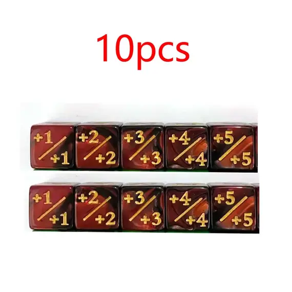 16mm 6 Side Dice Counters +1-1 Kids Toy Counting For MTG The Gathering Card Gaming Token Loyalty Gift 10PCS/Bag