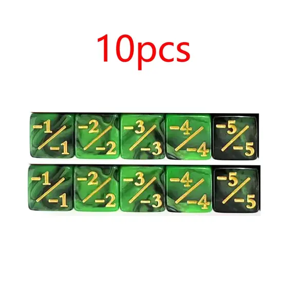 16mm 6 Side Dice Counters +1-1 Kids Toy Counting For MTG The Gathering Card Gaming Token Loyalty Gift 10PCS/Bag