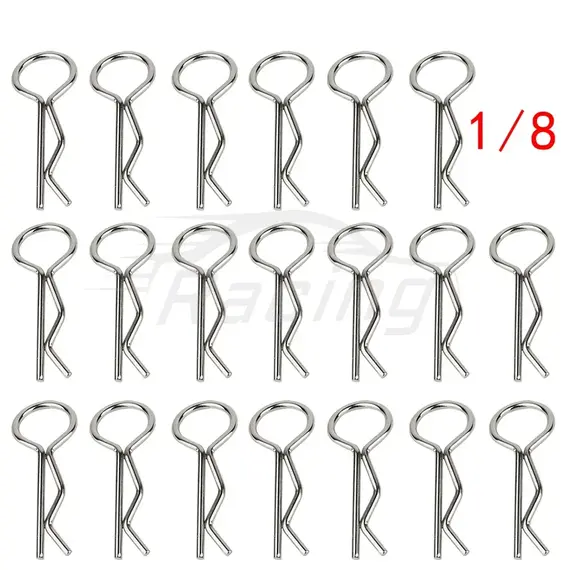 20/50 1/8 1/10 1/12 1/14 1/16 1/18 RC Car Body Shell R Clips Bodyshell Pin Metal Body Shell Clip Pin Buggy Truck Toy Accessories