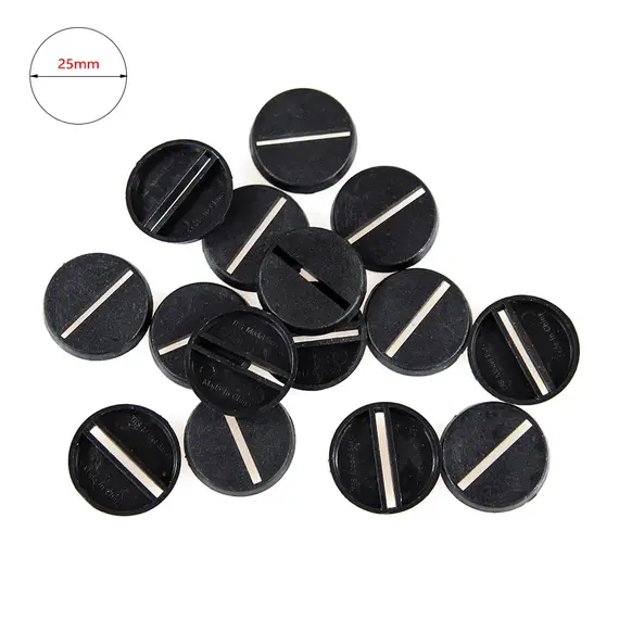 25mm/32mm/40cmm Round Plastic Model Bases for Wargames Table Games Diy Toy Miniature Model People Base 20pcs/40pcs/60pcs
