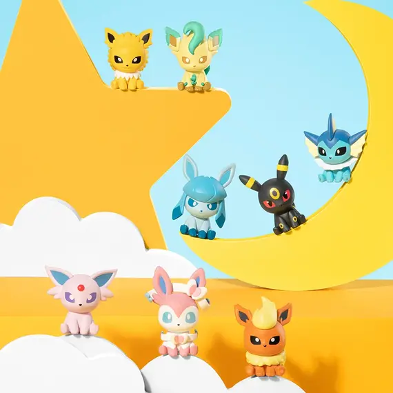 Pokemon Anime Popular Poke Ball Action Figures Eevee Sylveon Umbreon Mini Dolls FUNISM Original Genuine Model Ornament Toys Gift