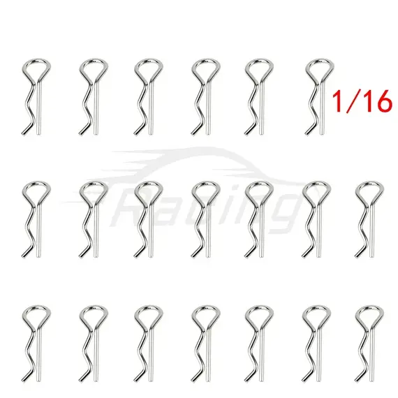 20/50 1/8 1/10 1/12 1/14 1/16 1/18 RC Car Body Shell R Clips Bodyshell Pin Metal Body Shell Clip Pin Buggy Truck Toy Accessories