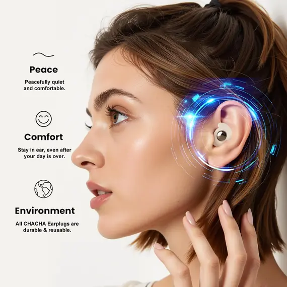 Eayburst Ear Plugs for Sleeping Noise Cancelling Reduction Soft Silicone EarPlug for Concert Travel Focus for Hearing Protection