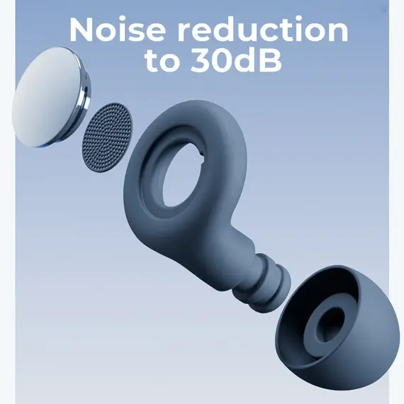 Silicone Earplugs for Sleep Noise Cancel Noise Reduction-Soundproof Reduce Disturbances -Quality loop Earplugs