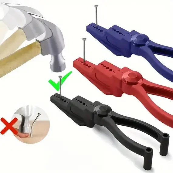 Hammer nail clip, finger safe for sliding joint pliers, hammer nail, trim nail pliers to ensure finger safety