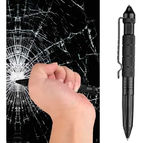 Multifunction Tactical Pen Self Defense Emergency Survival Tool Glass Breaker Tungsten Steel Writing Pen Outdoor Rescue Escape
