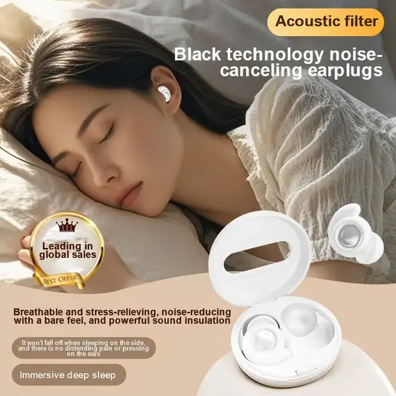 Eayburst Ear Plugs for Sleeping Noise Cancelling Reduction Soft Silicone EarPlug for Concert Travel Focus for Hearing Protection
