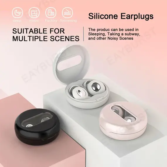 Eayburst Ear Plugs for Sleeping Noise Cancelling Reduction Soft Silicone EarPlug for Concert Travel Focus for Hearing Protection