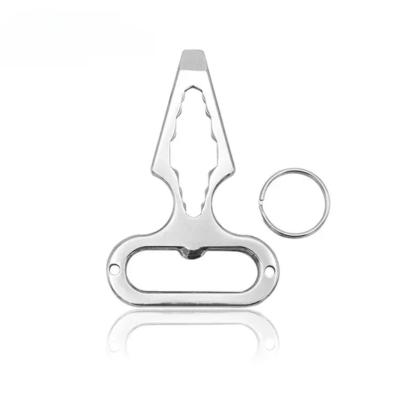 Self Defense Weapons Outdoor EDC Survival Tool Defence Personal Keychian Stinger Bottle Combination Opener Wrench for Men Women