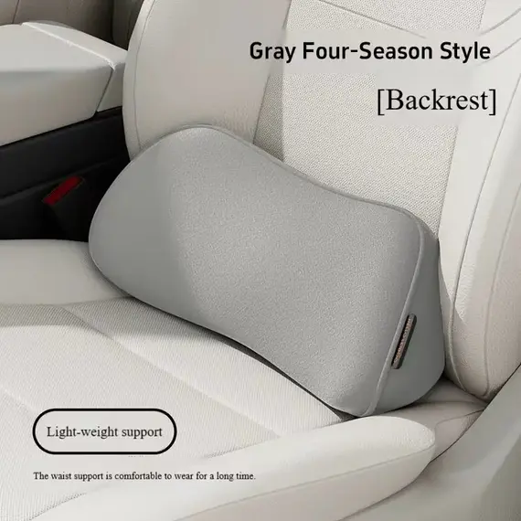 Car Seat Pillow Memory Foam Lumbar Support Breathable Back Protector Suitable for Office Chairs and Car Interior Accessories