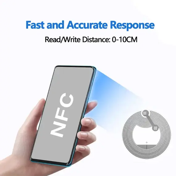 50pcsWet inlay sticker NFC electronic tag Ntag 213 chip chip NFC sticker personalized music wall product anti-counterfeiting 215