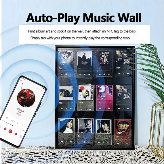 50pcsWet inlay sticker NFC electronic tag Ntag 213 chip chip NFC sticker personalized music wall product anti-counterfeiting 215
