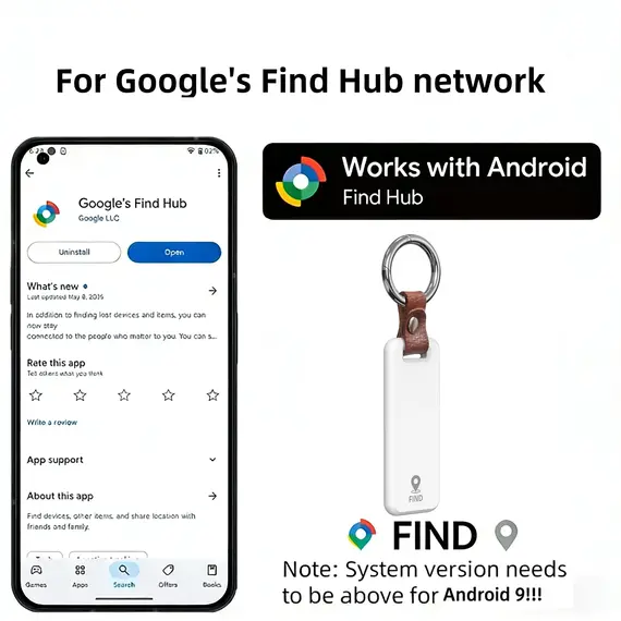Mini Google Find My Gps Tracker Android Bluetooth Smart Activity Trackers Wearable Devices Android Airtag  Smart Locator