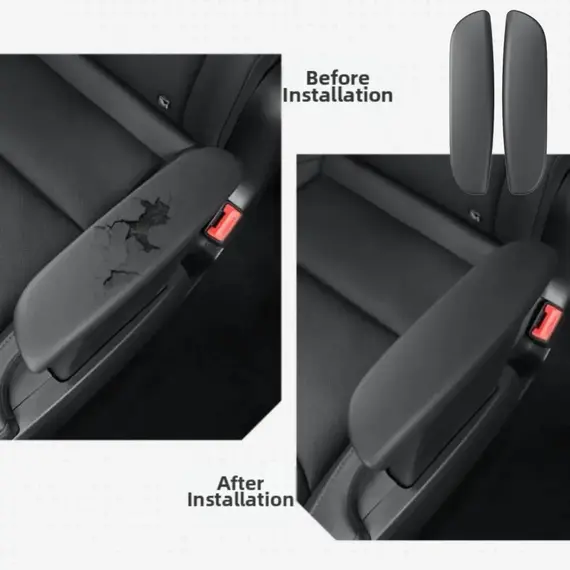 Car Handrail Protective Gloves For Tesla Model YL 2025+ Second Row Armrest Protective Cover Interior  Mouldings Car Accessories