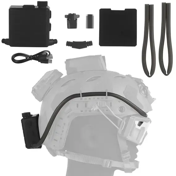 2025 NEW-Tactical Goggles Defogger Outdoor Hunting Shooting Goggles AntiFog Unit Adjustable Wind Speed Defogging Fan Kit