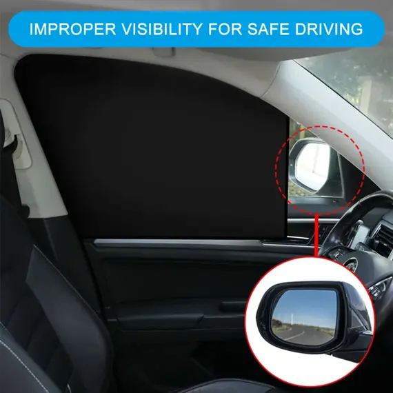 Magnetic Car Sunshade UV Protection Curtains Sun Shield Cover Double Sides Auto Window Sun Shade Protector Cover Diy Accessories
