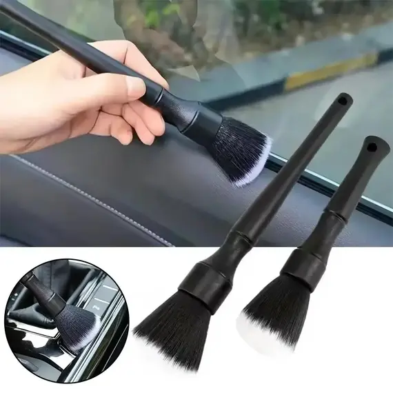 Ultra-Soft Detailing Brush Super Dense Auto Interior Detail Brush With Synthetic Bristles Car Dashboard Duster Brush