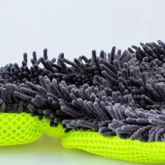 Car Wash Gloves Microfiber Wipe Car Sponge Scratch Free Car Wash Cleaning Coral Velvet Double-Sided Cleaning Tool
