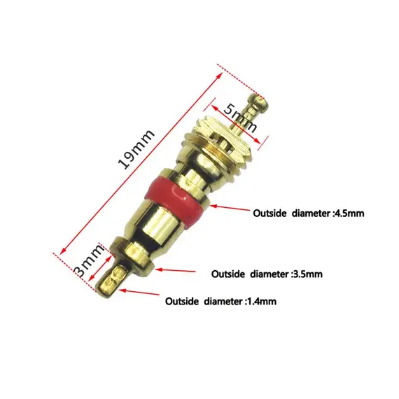 Copper Valve Core Car Motorcycle Bike Tire Valve Core American/US Vacuum Tyre Valve Stems Core Remover Bicycle Auto Accessories
