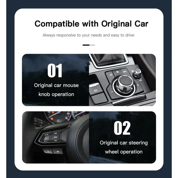 Type-C Wired Wireless CarPlay Android Auto USB Adapter for Mazda 2 3 6 CX3 CX5 CX8 CX9 MX5 Demio Miata TK78669U0C Retrofit  Kit