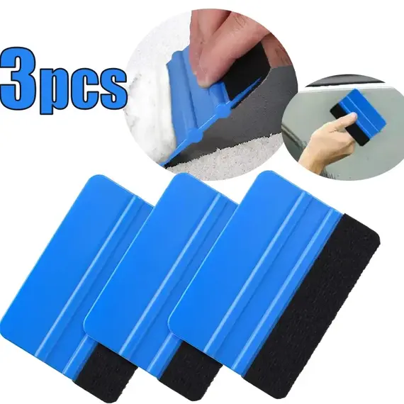 1/3pcs Car Stickers Film Install Squeegee Vinyl Carbon Fiber Scraper with Felt Squeegee Tool Film Wrapping Car Wrap Tools