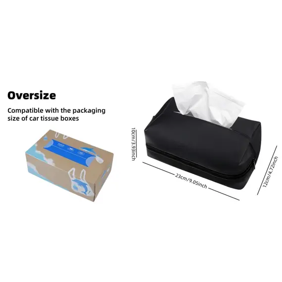 Car Tissue Box, Sunshade Seat Backrest Suspension Tissue Box, Car Armrest Box, Tissue Storage Box, Car Storage and Organization