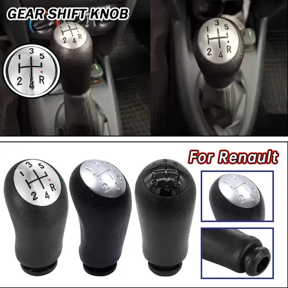 5 Speed Gear Shift Knob Gear Lever Head For Renault Clio 3 Twingo 3 Laguna 2 Modus Dacia Dokker Duster Logan II Auto Parts
