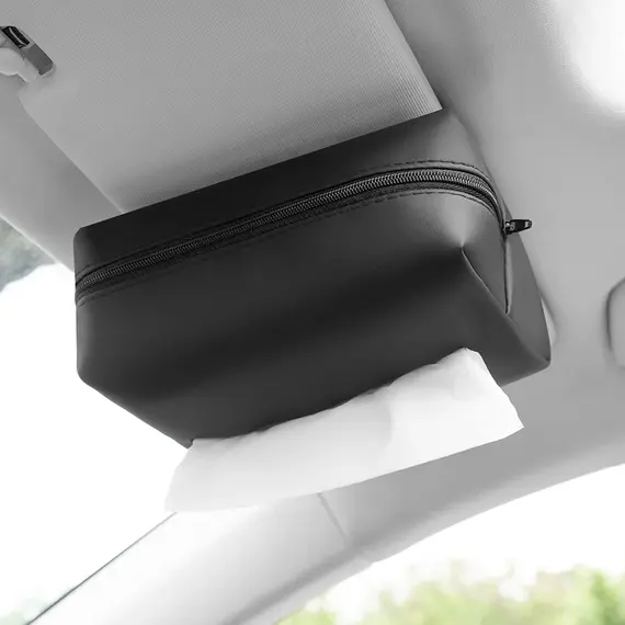 Car Tissue Box, Sunshade Seat Backrest Suspension Tissue Box, Car Armrest Box, Tissue Storage Box, Car Storage and Organization