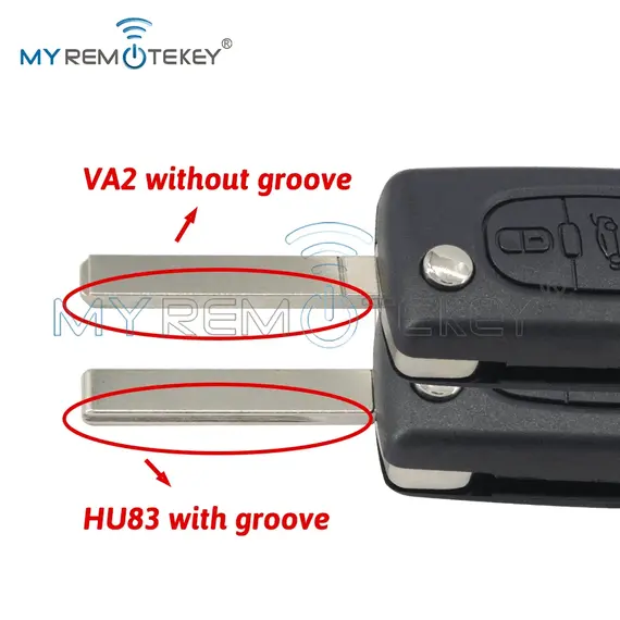 MYREMOTEKEY Remote Key Shell Case 2/3/4B For Peugeot 207 307 308 407 607 807 For Citroen C2 C3 C4 C5 C6