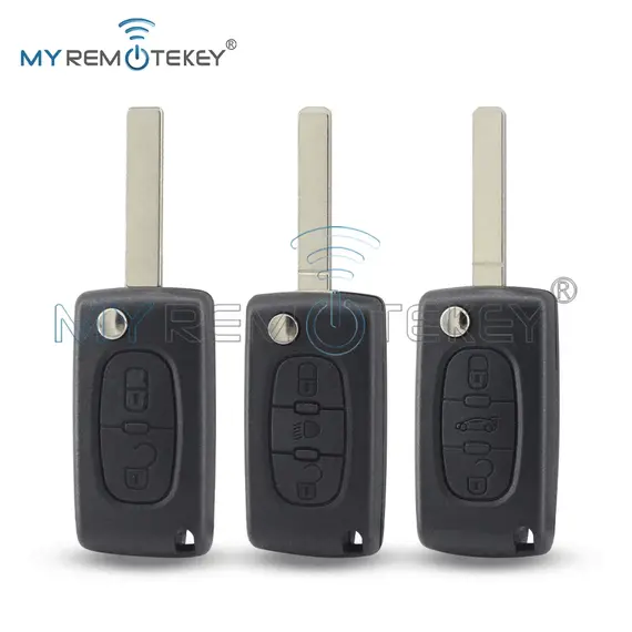 MYREMOTEKEY Remote Key Shell Case 2/3/4B For Peugeot 207 307 308 407 607 807 For Citroen C2 C3 C4 C5 C6