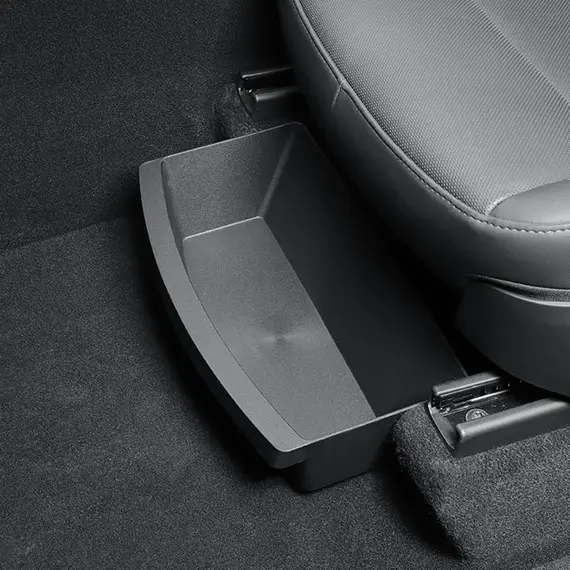 TESY For Tesla New Model Y Launch Juniper Standard Premium and Performance Front Seats Under Seat Drawer TPE Storage Box
