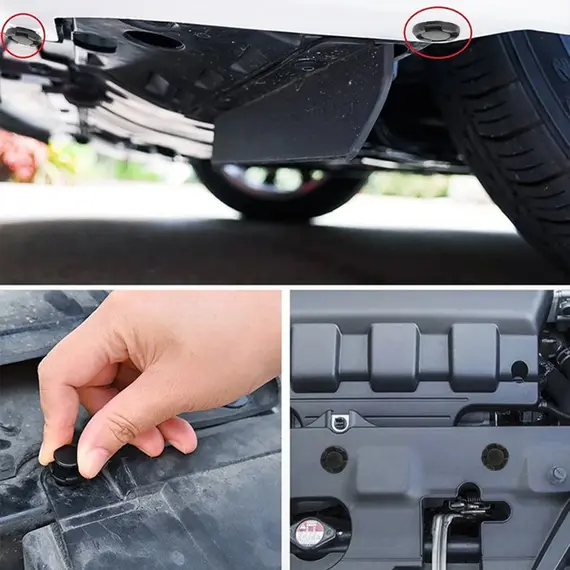 8mm Black Bumper Clips Car Push Rivets Retainer Kit Inner Fender Liner & Splash Shield Universal Plastic Fasteners Replacement