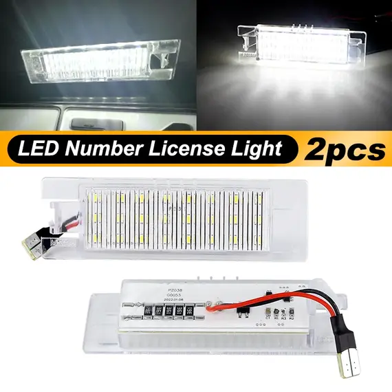 2Pcs Canbus LED License Plate Light White For Alfa Romeo 147 156 159 166 Brera Giulietta Type 940 MiTo Romeo GT Spider 939