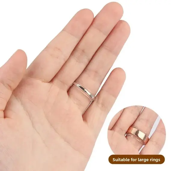 12Pcs 1 Set Ring Adjustment Pad Ring Size Adjuster Fixed Reduction Pad Invisible Ring Holder Retainer Shrinker for Large Rings