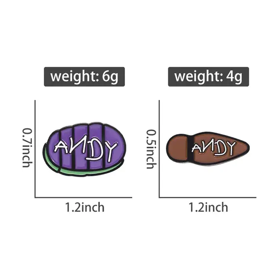 Classic Animation Rubber Sole Toys Enamel Pins Funny Cartoon Metal Brooches Lapel Badge Fashion Jewelry Gift for Kids Friends