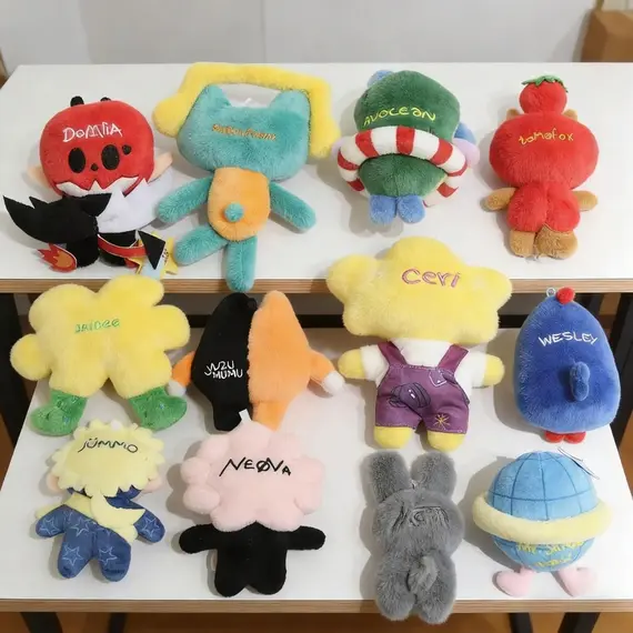 Thailand GMMTV CP Plush Keychain Cartoon Cute Filling PP Cotton Pendant JAIDEE BABII WIN ForceBook AouBoom Fans Birthday Gift