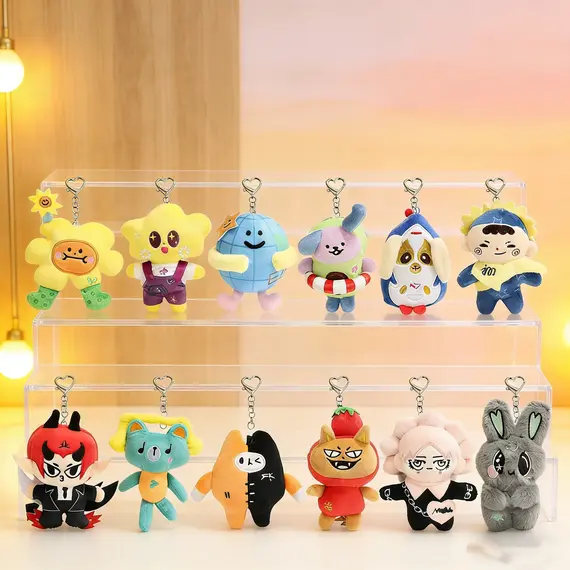 Thailand GMMTV CP Plush Keychain Cartoon Cute Filling PP Cotton Pendant JAIDEE BABII WIN ForceBook AouBoom Fans Birthday Gift