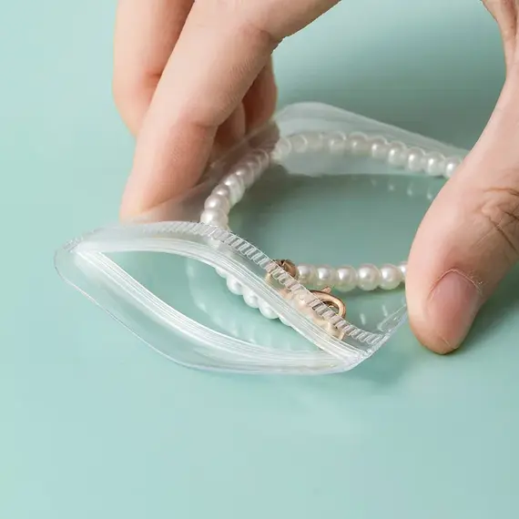 Jewelry Storage Box, Earrings, Anti-Oxidation, Rings, Hand Ornaments, Transparent Dustproof Storage Bags, Necklaces