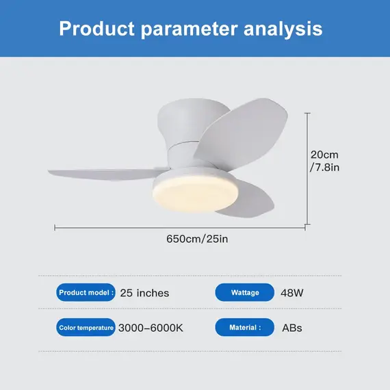 Nordic Fan Lights, Bedrooms, Study Rooms, Dining Rooms, Modern and Minimalist Ceiling Fan Lights, Children's Rooms, Commercial O