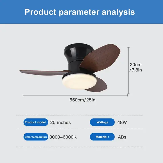 Nordic Fan Lights, Bedrooms, Study Rooms, Dining Rooms, Modern and Minimalist Ceiling Fan Lights, Children's Rooms, Commercial O