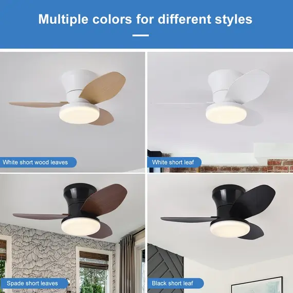 Nordic Fan Lights, Bedrooms, Study Rooms, Dining Rooms, Modern and Minimalist Ceiling Fan Lights, Children's Rooms, Commercial O