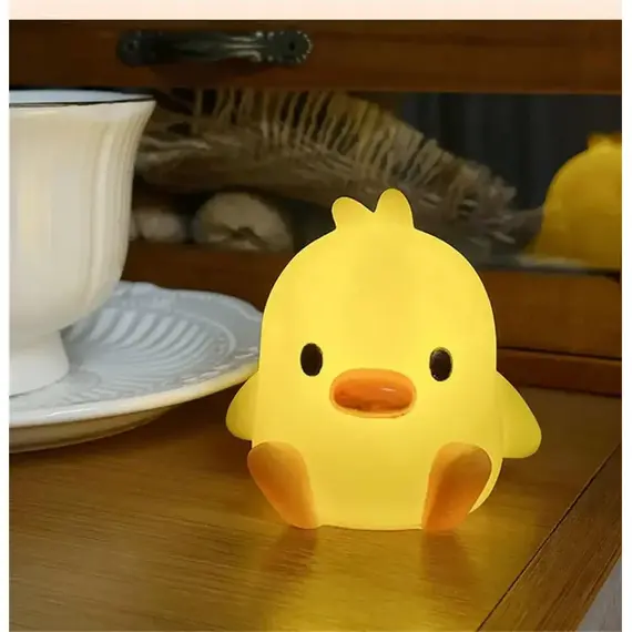 Duck Night Light Bedroom Decoration Cute Cartoon Animal Night Light Christmas Gifts For Kids Room Bedside Sleeping Lamp