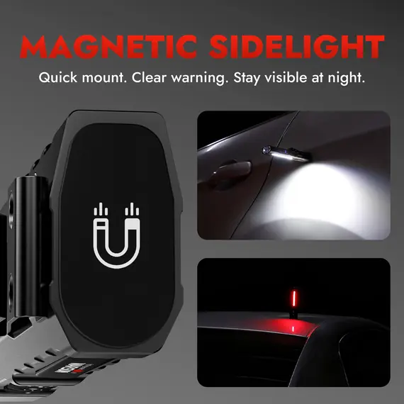 Warsun T9PRO LED Keychain Flashlight 1500Lm Portable Mini Torch Light with Magnet Pocket Lantern Flood Work Light