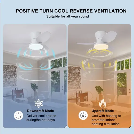 Nordic Fan Lights, Bedrooms, Study Rooms, Dining Rooms, Modern and Minimalist Ceiling Fan Lights, Children's Rooms, Commercial O
